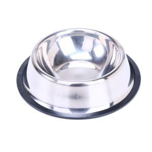 Matskål vattenskål metall för hund